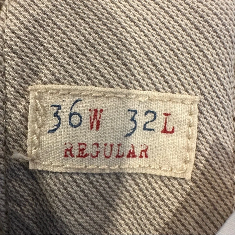 J.CREW Men's 36 X 32 Regular Brown Flat Front Vintage Cords